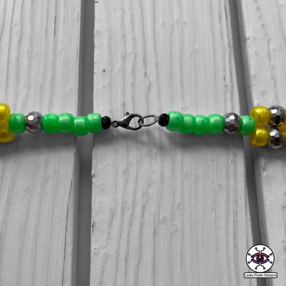 Yapping Level Today Perler Necklace by Leaky Pixels - Picture 4 of 6